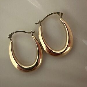 Vintage 10k gold hoop earrings